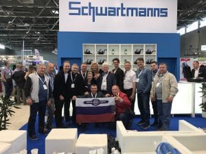 IEX Messe Schwartmanns Stand mit russischen Partnern