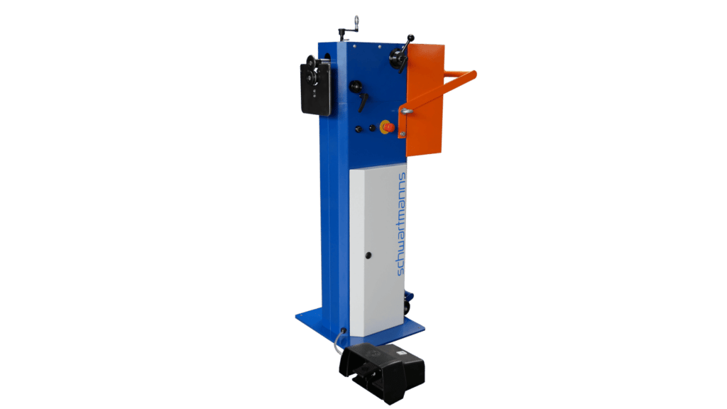 Beading, flanging and wire insert machines with motor drive Type SMW